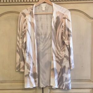 Chico’s Women's Open Front Cardigan Sweater Size M